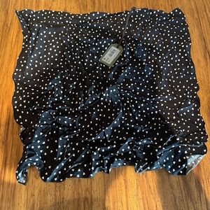 All Saints Heart Small Square Scarf NWT